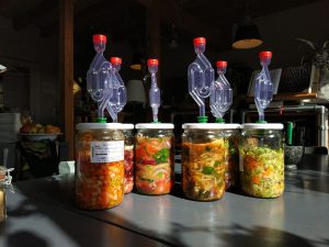 Potten kimchi met waterslot