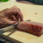 Sushi cursus vis snijden