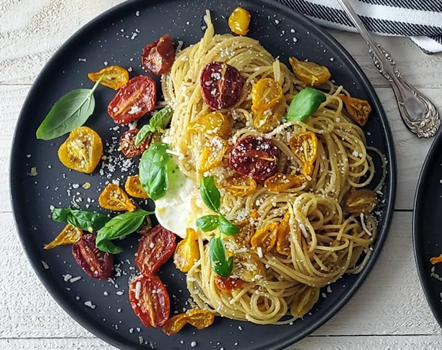 spaghetti pasta met tomaten