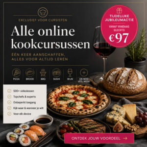 Online kookcursus en wijncursus